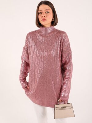 Pull Rose à Paillettes