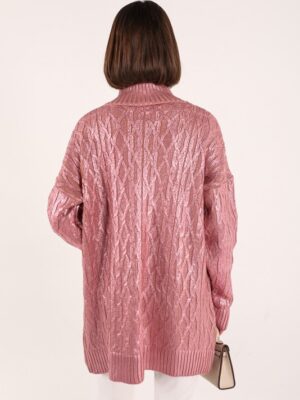 Pull Rose à Paillettes